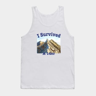 I Survived A 14er Tank Top